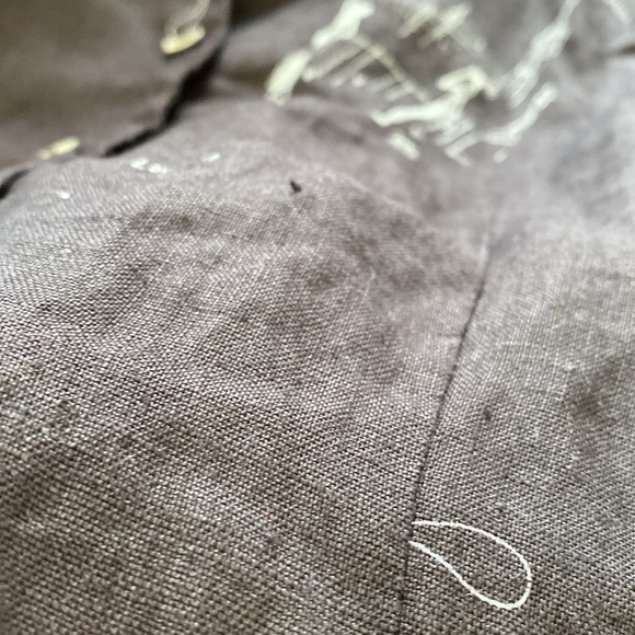 Vintage Rafaella 100% Linen Sleeveless Top Button Up Top - Picture 15 of 15